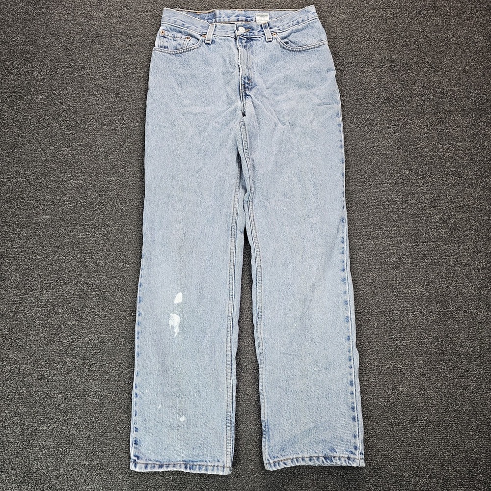 Vintage Levis 512 Jeans Womens 9‎ Blue Light Wash Straight Leg High Rise Denim